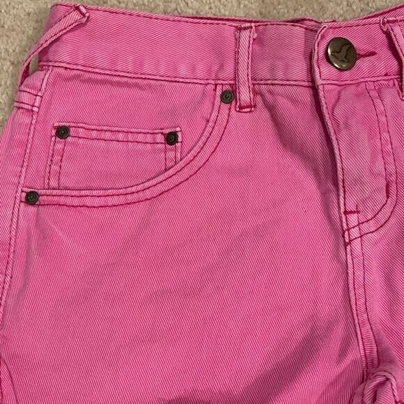 NWOT Free People Pink Cut Off Denim Shorts - Picture 4 of 7